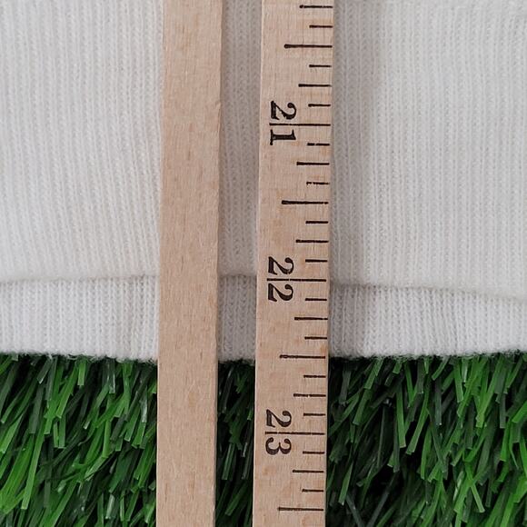 Vintage Ramstein-Varsity Sweater Womens Large 22x23 Ivory - Picture 11 of 12